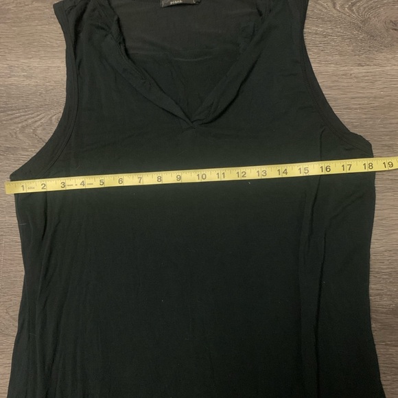 Prana Dress Womens Black Foundation Midi Split Neck Sleeveless Modal Size Large - Picture 10 of 11